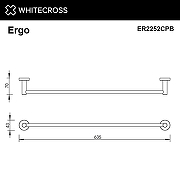 Полотенцедержатель Whitecross Ergo copper brushed ER2252CPB цвет Медь брашированная-1