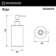Дозатор для жидкого мыла Whitecross Ergo copper brushed ER2246CPB цвет Медь брашированная-1