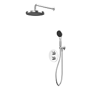 Душевая система Whitecross Y brushed nickel YSET08BASICNIB с термостатом цвет Никель брашированный