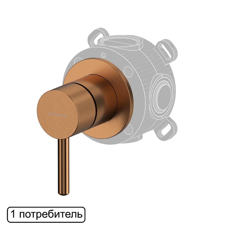 Смеситель для душа Whitecross Y copper brushed Y1241CPB 