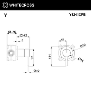 Смеситель для душа Whitecross Y copper brushed Y1241CPB цвет Медь брашированная-1
