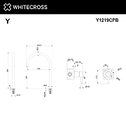 Смеситель для раковины Whitecross Y copper brushed Y1219CPB цвет Медь брашированная-1