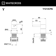 Смеситель для раковины Whitecross Y copper brushed Y1214CPB цвет Медь брашированная-1