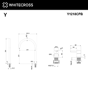 Смеситель для раковины Whitecross Y copper brushed Y1218CPB цвет Медь брашированная-1
