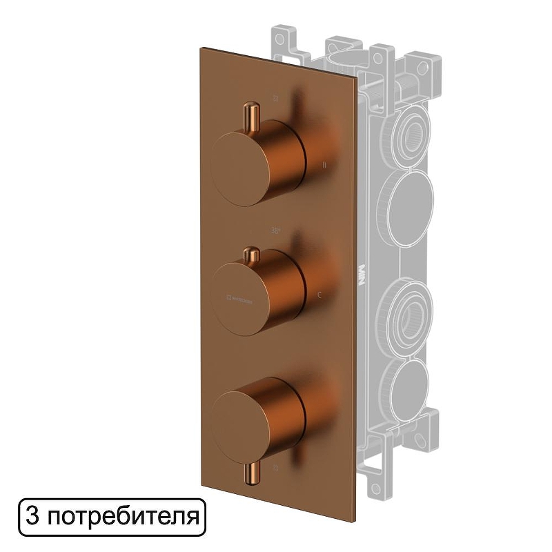 Смеситель для душа Whitecross Y copper brushed Y1238CPB 