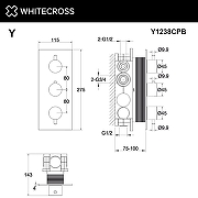 Смеситель для душа Whitecross Y copper brushed Y1238CPB цвет Медь брашированная-1