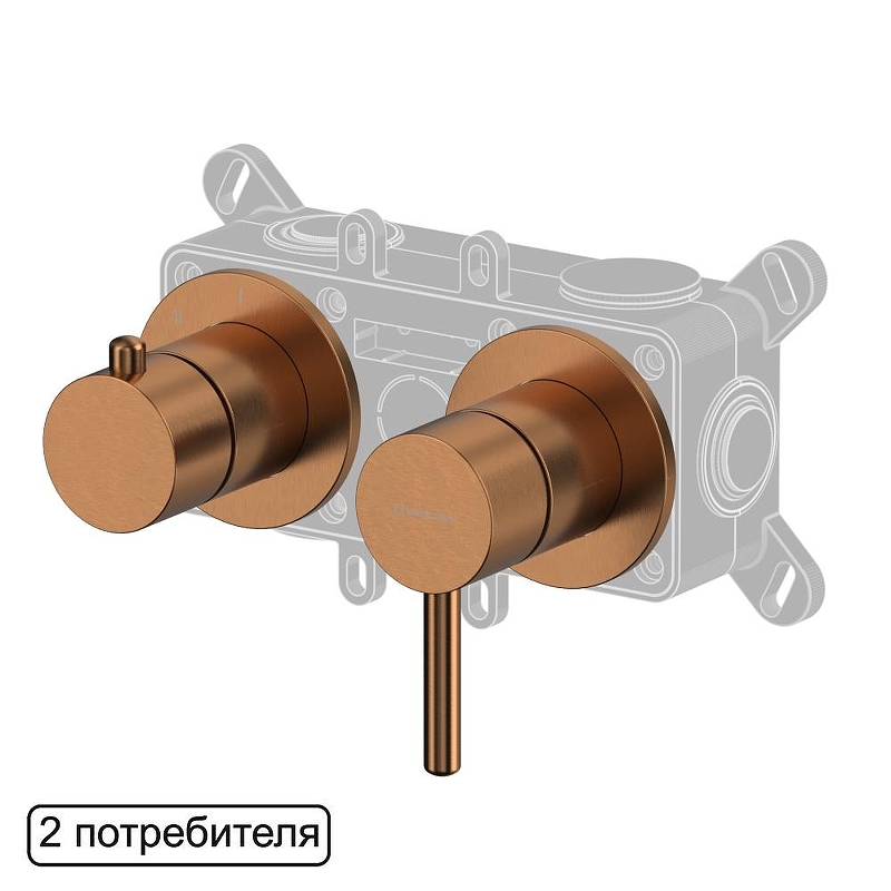Смеситель для душа Whitecross Y copper brushed Y1242CPB 
