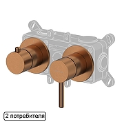 Смеситель для душа Whitecross Y copper brushed Y1242CPB цвет Медь брашированная