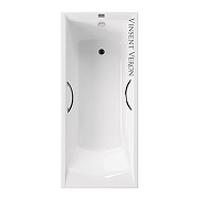 Чугунная ванна Vinsent Veron Devon 175x70 VDV1757045H/E60327CH цвет Белый с хромированными ручками-4