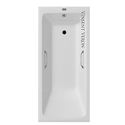 Чугунная ванна Vinsent Veron Kingston 180x80 VKN1808050H/VH0012GM цвет Белый с квадратными ручками оружейная сталь-4