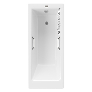 Чугунная ванна Vinsent Veron Tampa 170x70 VTP1707042H/VH0012GM цвет Белый с квадратными ручками оружейная сталь-4