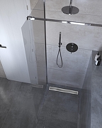 Душевой лоток PlastBrno Design 1 40 SZH1400 с решеткой цвет Хром-1