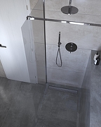 Душевой лоток PlastBrno Design 2 40 SZH2400 с решеткой цвет Хром-3
