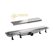Душевой лоток PlastBrno Design 4 65 SZH4650 с решеткой цвет Хром / под плитку-2