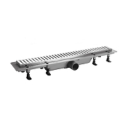 Душевой лоток PlastBrno Design 3 40 SZH3400 с решеткой цвет Хром