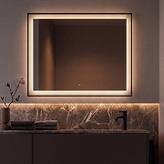 Зеркало Jorno Матера 80 LED-00003252 с подсветкой цвет Черный с бесконтактным выключателем-2
