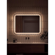 Зеркало Jorno Тоскана 90 LED-00003253 с подсветкой цвет Черный с бесконтактным выключателем-1