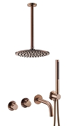Душевая система Benesque Lumiere 21013506 с термостатом цвет Бронза брашированная