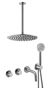 Душевая система Benesque Lumiere 21013402 с термостатом цвет Никель брашированный