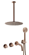 Душевая система Benesque Lumiere 21013406 с термостатом цвет Бронза брашированная