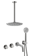 Душевая система Benesque Lumiere 21013602 с термостатом цвет Никель брашированный