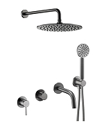 Душевая система Benesque Lumiere 21017203 цвет Черный брашированный