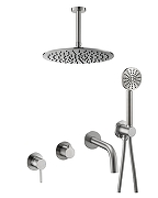 Душевая система Benesque Lumiere 21017602 цвет Никель брашированный