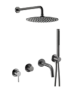 Душевая система Benesque Lumiere 21017103 цвет Черный брашированный