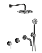 Душевая система Benesque Lumiere 21017003 цвет Черный брашированный