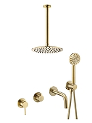 Душевая система Benesque Lumiere 21017804 цвет Латунь брашированная