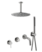 Душевая система Benesque Lumiere 21017502 цвет Никель брашированный