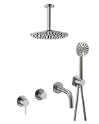 Душевая система Benesque Lumiere 21017402 цвет Никель брашированный