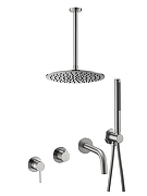 Душевая система Benesque Lumiere 21017902 цвет Никель брашированный