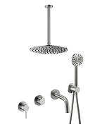 Душевая система Benesque Lumiere 21018002 цвет Никель брашированный