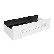 Металлическая полка Bemeta Cytro 102208294 цвет Белый