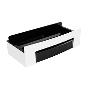 Металлическая полка Bemeta Cytro 102208304 цвет Белый