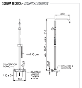 Душевая система Remer Elegance EQ34ASSDHS с термостатом цвет Латунь брашированная-1