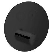 Смеситель для душа Remer X-Style X99D2KBNO с термостатом цвет Черный матовый