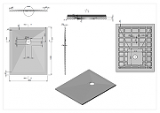 Душевой поддон из искусственного камня Esbano Flat ESP-FT108A 100x80 ESPFT108A цвет Антрацит-4