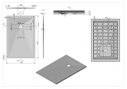 Душевой поддон из искусственного камня Esbano Flat ESP-FT128A 120x80 ESPFT128A цвет Антрацит-4