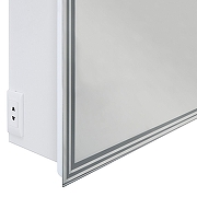 Зеркальный шкаф Art&Max Merano 50 L AM-Mer-500-800-1D-L-DS-F с подсветкой цвет Белый-4