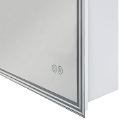 Зеркальный шкаф Art&Max Merano 50 L AM-Mer-500-800-1D-L-DS-F с подсветкой цвет Белый-5