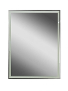 Зеркальный шкаф Art&Max Tehno 60 AM-Tec-600-800-1D-DS-F-Nero с подсветкой цвет Черный-1