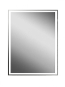 Зеркальный шкаф Art&Max Tehno 60 AM-Tec-600-800-1D-DS-F-Nero с подсветкой цвет Черный-2