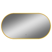 Зеркало Art&Max Torino 55 AM-Tor-550-1050-DS-Gold с подсветкой цвет Золото с бесконтактным выключателем-3