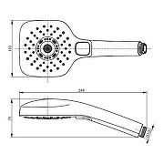 Ручной душ Toto Showers TBW02015E1A цвет Хром-4