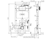 Инсталляция для унитаза Toto Neorest WH175AAT без клавиши смыва-1