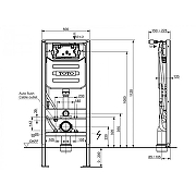 Инсталляция для унитаза Toto Washlet WH182ET без клавиши смыва-2