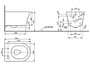 Унитаз подвесной Toto GP CW553MUNW1 цвет Белый без сиденья-4