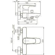 Смеситель для ванны Paini Parallel 47CR111LMKM цвет Хром-5